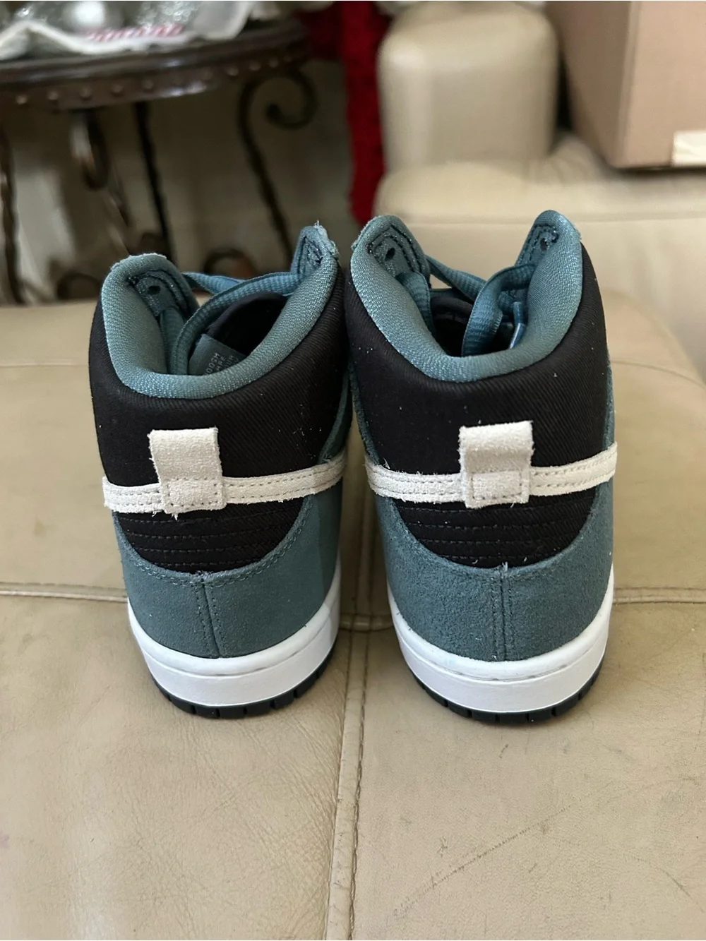 Kids Nike Jordan High-Top Sneakers in Teal and Black - Youth Casual
